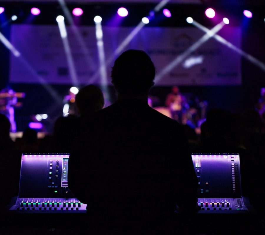 Mixing equipment and on stage lighting